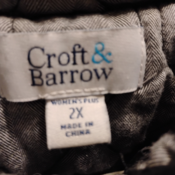 Croft & Barrow Quilted Woven Lined Vest,v2X - Picture 6 of 11